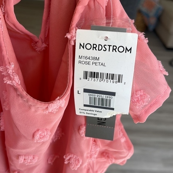 NWT Love by Design Clip Dot Maxi Dress Rose Petal Large - Picture 4 of 10